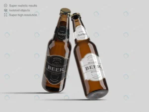 realistic beer bottle label mockup template rnd656 frp9278451 - title:Home - اورچین فایل - format: - sku: - keywords: p_id:18