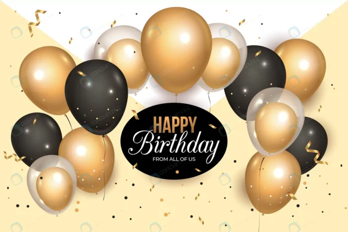 realistic birthday background with golden balloon crc43f3bb99 size12.32mb - title:وکتور تبریک تولد با بادکنک های طلایی - اورچین فایل - format:EPS - وکتور - sku:crc43f3bb99 - keywords: p_id:60204