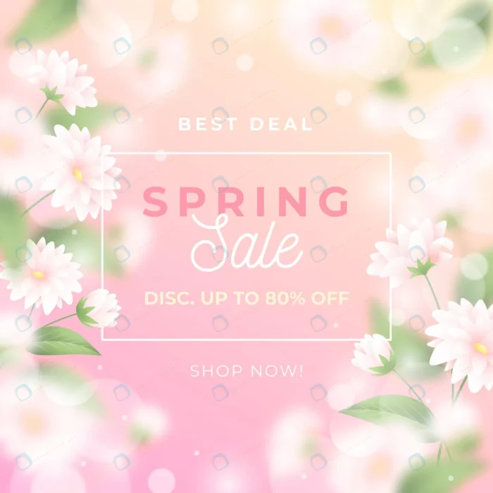 realistic blurred spring sale illustration with b crc730b1dd5 size6.88mb 1 - title:وکتور قالب پست اینستاگرام بهاره - اورچین فایل - format:EPS - وکتور - sku:crc730b1dd5 - keywords: p_id:55083