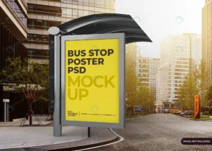 realistic city bus stop billboard mockup 2 crc35fc2c46 size18.13mb - title:Home - اورچین فایل - format: - sku: - keywords: p_id:18