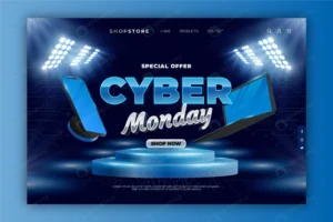 realistic cyber monday landing page template crcdbde147e size7.69mb - title:Home - اورچین فایل - format: - sku: - keywords: p_id:18