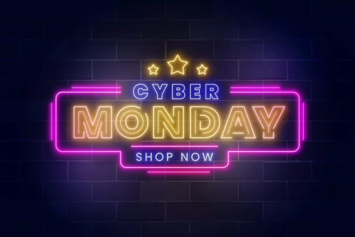 realistic cyber monday neon lettering crc3b4af98b size12.08mb scaled 1 - title:وکتور دوشنبه سایبری طرح نئون - اورچین فایل - format:EPS - وکتور - sku:crc3b4af98b - keywords: p_id:65185