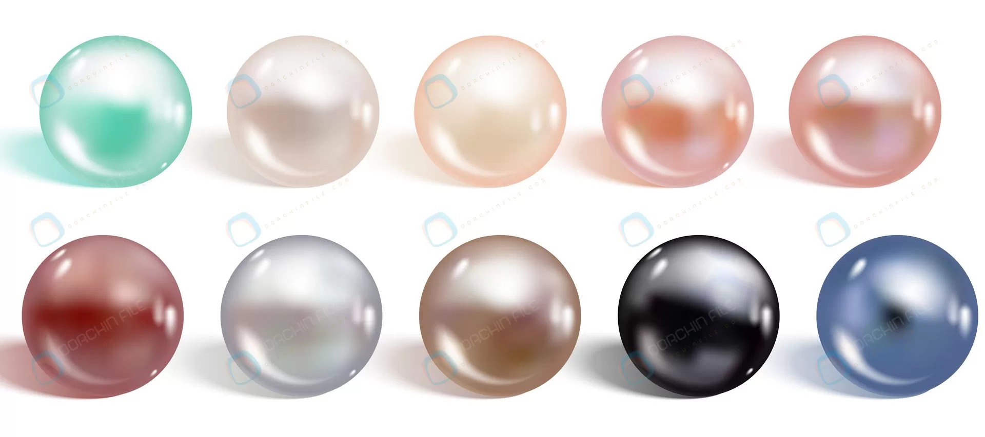 realistic different colors pearls set 4 crcc6076ce6 size3.22mb - title:مجموعه مروارید سبک رئال - اورچین فایل - format:EPS - وکتور - sku:crcc6076ce6 - keywords: p_id:56856