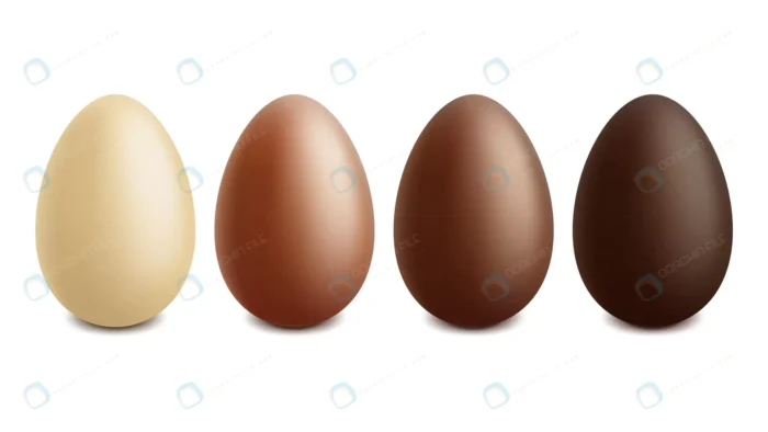 realistic easter chocolate egg white milk dark ch crcf38d4828 size1.29mb - title:مجموعه تخم مرغ شکلاتی - اورچین فایل - format:EPS - وکتور - sku:crcf38d4828 - keywords: p_id:88397