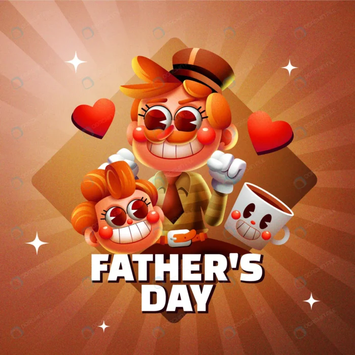 realistic father s day illustration crc004d7203 size43.49mb - title:وکتور کارتونی تبریک روز پدر - اورچین فایل - format:EPS - وکتور - sku:crc004d7203 - keywords: p_id:84581
