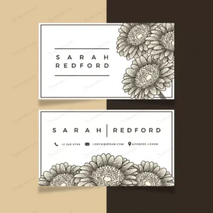 realistic hand drawn floral business card templat crcea00d059 size9.10mb - title:Home - اورچین فایل - format: - sku: - keywords: p_id:18