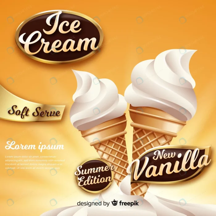 realistic ice cream advertisement crc8f9f6f67 size3.74mb - title:دانلود وکتور تبلیغاتی بستنی وانیلی - اورچین فایل - format:EPS - وکتور - sku:crc8f9f6f67 - keywords: p_id:42732