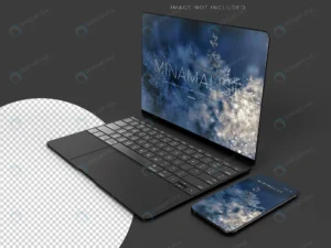 realistic laptop smartphone mockup scene template rnd217 frp30716773 - title:Home - اورچین فایل - format: - sku: - keywords: p_id:18