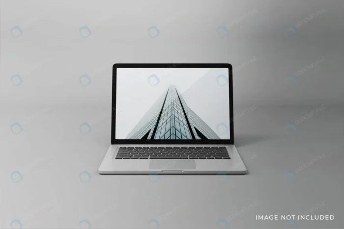 realistic laptopcreen mockup design rnd575 frp10854526 - title:موکاپ لپ تاپ با پس زمینه خاکستری - اورچین فایل - format:PSD - فتوشاپ - sku:frp10854526 - keywords: p_id:73267