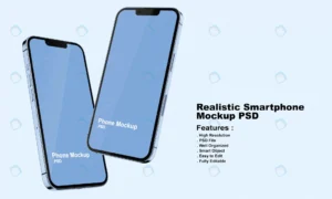 realistic premium smartphone mockup rnd442 frp19014074 - title:Home - اورچین فایل - format: - sku: - keywords: p_id:18