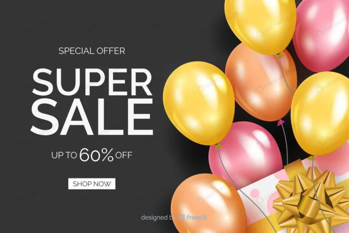 realistic sale background with balloons crc2702c880 size17.61mb - title:وکتور فروش با تخفیف - اورچین فایل - format:EPS - وکتور - sku:crc2702c880 - keywords:وکتور فروش با تخفیف p_id:104077