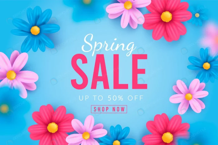 realistic spring sale illustration crc555261fa size14.76mb - title:وکتور رئالیستی بهار حراج - اورچین فایل - format:EPS - وکتور - sku:crc555261fa - keywords: p_id:55178