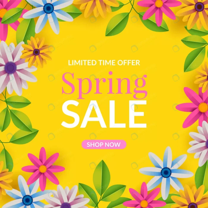 realistic spring sale yellow background crc3bde5746 size5.16mb - title:وکتور بکگراند زرد ویژه بهار - اورچین فایل - format:EPS - وکتور - sku:crc3bde5746 - keywords: p_id:55232
