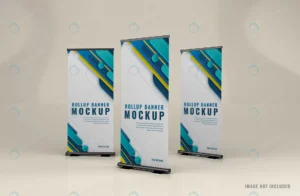 realistic stand advertising rollup banner mockup. crc8ecc2471 size15.01mb - title:Home - اورچین فایل - format: - sku: - keywords: p_id:18