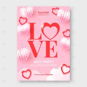 realistic valentine s day party flyer template crc9c17a7ff size3.85mb - title:Home - اورچین فایل - format: - sku: - keywords: p_id:18