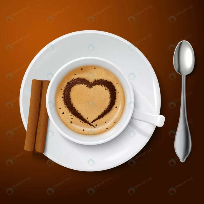 realistic white cup filled with coffee crc23e782 crc23e78244 size2.96mb - title:وکتور فنجان قهوه با دارچین - اورچین فایل - format:EPS - وکتور - sku:crc23e78244 - keywords: p_id:88505