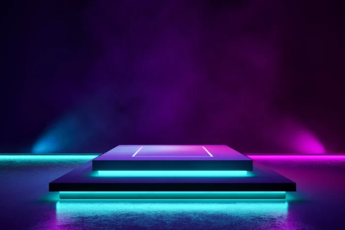 rectangle stage with smoke purple neon light crcdb69dbd4 size4.88mb - title:سکوی معرفی محصول با نور نئون بنفش - اورچین فایل - format:JPG - استوک - sku:crcdb69dbd4 - keywords:سکوی معرفی محصول با نور نئون بنفش, عکس استوک, سکوی معرفی محصول, صفحه معرفی, فایل تکی p_id:95499