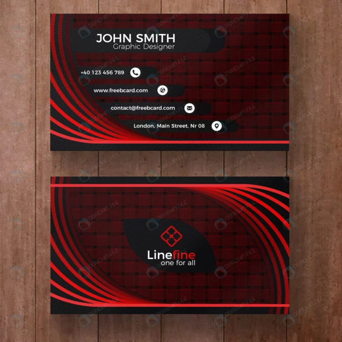 red black corporate business card.webp crc3d29ec0f size2.67mb - title:کارت ویزیت لایه باز شرکت و بیزنس با تم قرمز و مشکی - اورچین فایل - format:PSD - فتوشاپ - sku:crc3d29ec0f - keywords: p_id:48149
