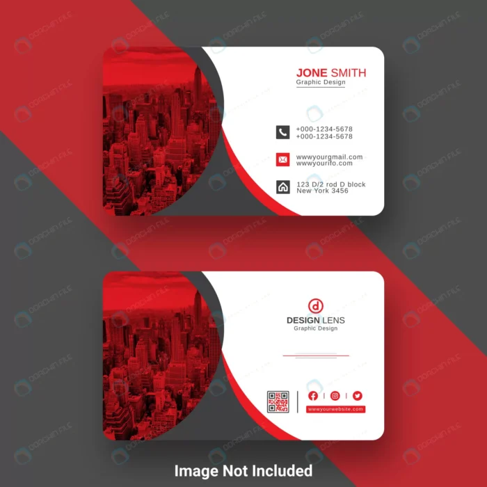 red black elegant digital business card template. crca502b53d size1.76mb - title:وکتور کارت ویزیت تجاری - اورچین فایل - format:EPS - وکتور - sku:crca502b53d - keywords: p_id:57400