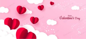 red heart paper valentine s day banner background crc7419997c size2.91mb - title:Home - اورچین فایل - format: - sku: - keywords: p_id:18