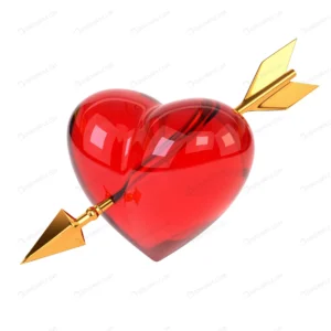 red heart pierced by golden arrow isolated white crc7b703216 size5.08mb 4000x4000 - title:Home - اورچین فایل - format: - sku: - keywords: p_id:18