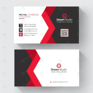 red shape visit card template crcdad02614 size1.42mb - title:Home - اورچین فایل - format: - sku: - keywords: p_id:18