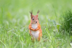 red squirrel sits grass rnd946 frp27540606 - title:Home - اورچین فایل - format: - sku: - keywords: p_id:18