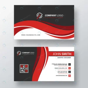 red wavy psd business card template crc6b701217 size0.90mb - title:Home - اورچین فایل - format: - sku: - keywords: p_id:18