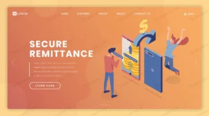 remittance security landing page vector template crc675fed8d size3.06mb - title:Home - اورچین فایل - format: - sku: - keywords: p_id:18