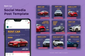 rent car social media post template bundle crc5947789f size6.30mb - title:Home Main - اورچین فایل - format: - sku: - keywords: p_id:18