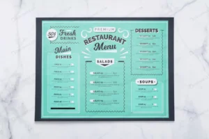 restaurant menu concept mockup crc184289d1 size59.62mb - title:Home - اورچین فایل - format: - sku: - keywords: p_id:18