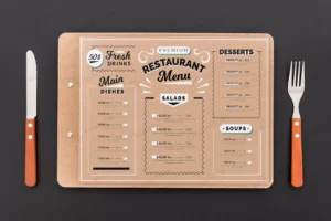 restaurant menu concept mockup 4 crc4669bd9c size43.54mb - title:Home - اورچین فایل - format: - sku: - keywords: p_id:18