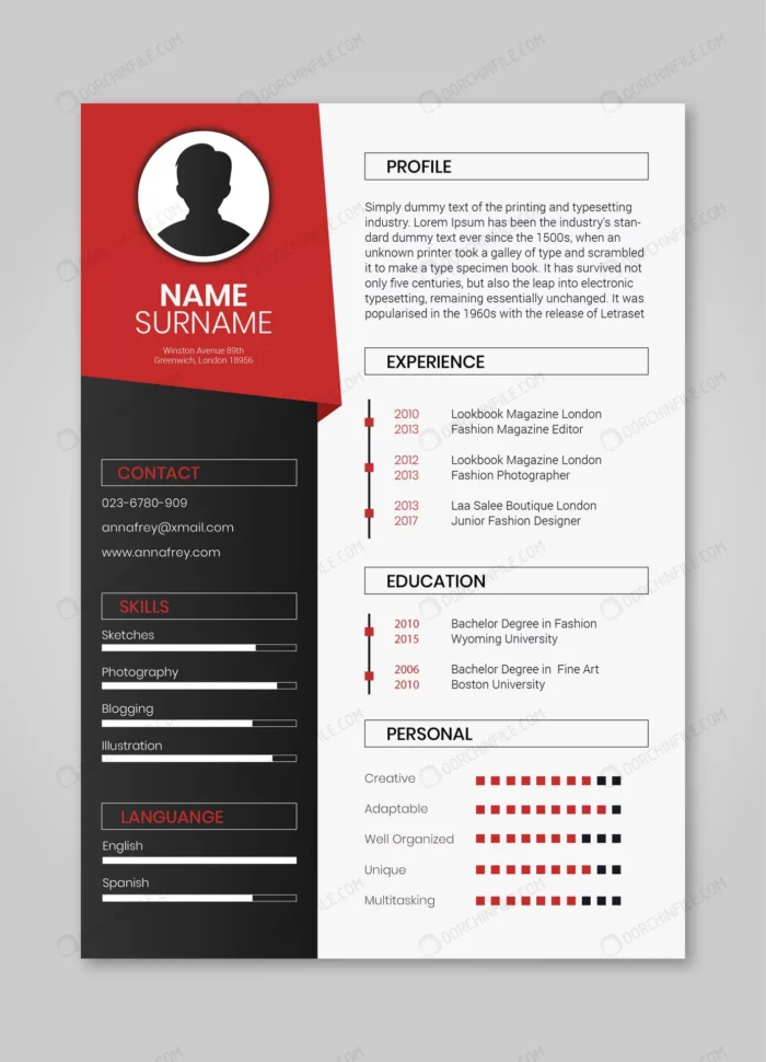 resume red minimalist crc1aeeb0e5 size1.31mb - title:قالب رزومه کاری - اورچین فایل - format:EPS - وکتور - sku:crc1aeeb0e5 - keywords:قالب رزومه کاری p_id:101915
