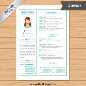 resume template white color with light blue detai crc929eaa0a size2.67mb - title:Home - اورچین فایل - format: - sku: - keywords: p_id:18