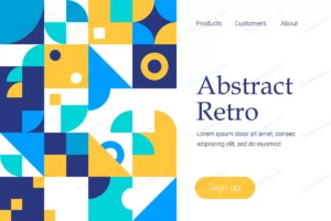 retro abstract geometric design website template crcee025f19 size1.08mb - title:Home - اورچین فایل - format: - sku: - keywords: p_id:18