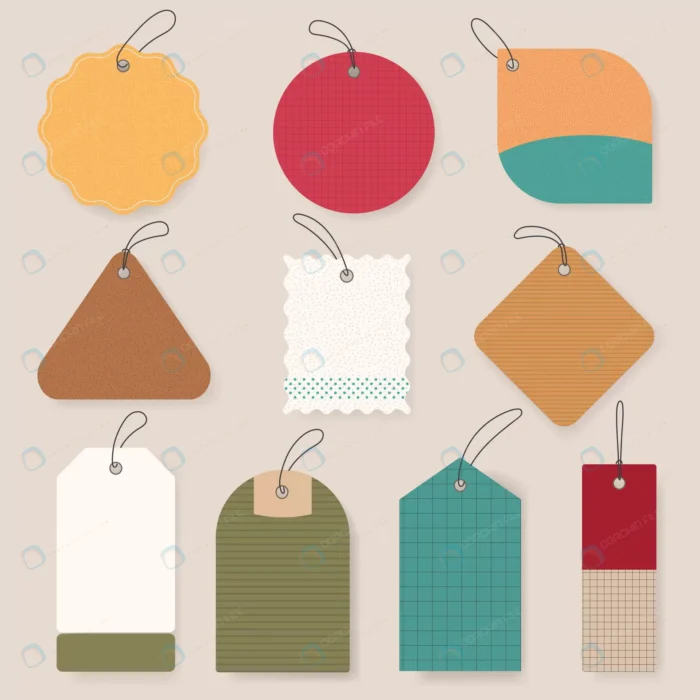 retro tag sticker blank vector simple clipart tex crc13426d00 size6.83mb - title:اتیکت فروش محصول سبک رترو - اورچین فایل - format:EPS - وکتور - sku:crc13426d00 - keywords: p_id:58765