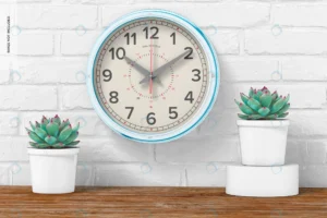 retro wall clock mockup front view crce157eab1 size153.31mb - title:Home - اورچین فایل - format: - sku: - keywords: p_id:18