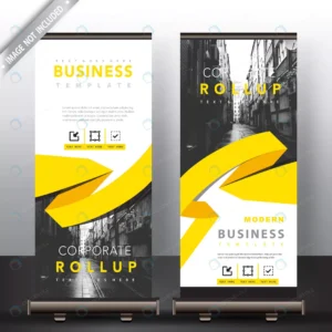 roll up banner with yellow ribbon detailed crc78199f09 size2.03mb - title:Home - اورچین فایل - format: - sku: - keywords: p_id:18