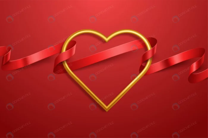 romantic background with red heart shape balloon. crcc9dd16f2 size2.03mb - title:وکتور قلب طلایی با روبان قرمز - اورچین فایل - format:EPS - وکتور - sku:crcc9dd16f2 - keywords: p_id:77643