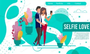 romantic landing page with couple take selfie crc1b67da41 size3.61mb - title:Home - اورچین فایل - format: - sku: - keywords: p_id:18