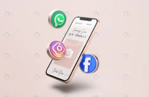 rose gold mobile phone mockup with 3d social media rnd977 frp19421952 - title:Home - اورچین فایل - format: - sku: - keywords: p_id:18