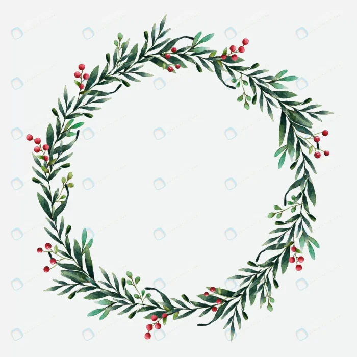 round christmas wreath vector watercolor style.jp crc2727c257 size15.52mb - title:دانلود وکتور حلقه گل - اورچین فایل - format:EPS - وکتور - sku:crc2727c257 - keywords: p_id:88425