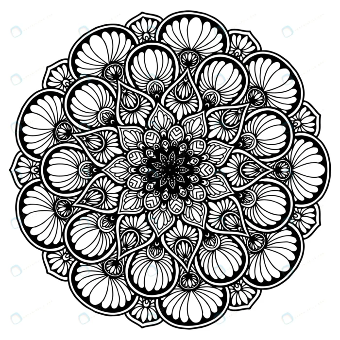 round flower mandala tattoo henna vintage decorat crc250105b3 size6.04mb - title:وکتور طرح ماندالا - اورچین فایل - format:EPS - وکتور - sku:crc250105b3 - keywords: p_id:33890