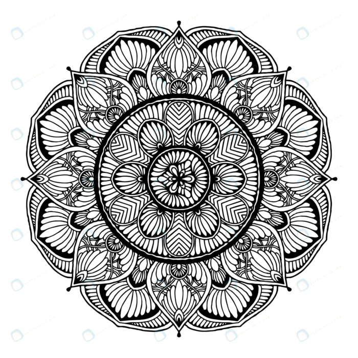round flower mandala tattoo henna vintage decorat crc7570ae90 size6.64mb - title:دانلود طرح ماندالا با فرمت وکتور - اورچین فایل - format:EPS - وکتور - sku:8965 - keywords: p_id:33912