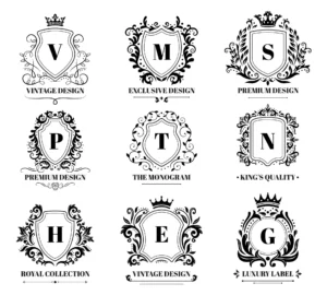 royal shields badges vintage ornament luxury logo crc89717568 size3.06mb - title:Home - اورچین فایل - format: - sku: - keywords: p_id:18