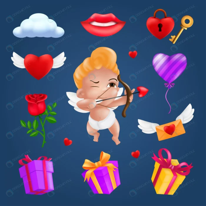 saint valentine s day icons set little angel cupi crc4b49dc65 size5.35mb 1 - title:دانلود اِلمان های ولنتاین - اورچین فایل - format:EPS - وکتور - sku:crc4b49dc65 - keywords: p_id:44101