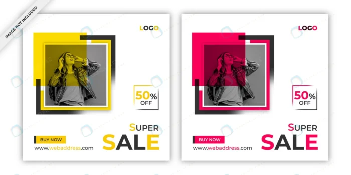 sale instagram post banner template crcf24ad930 size2.83mb - title:مجموعه پست اینستاگرام ویژه خرید با تخفیف 50 درصد - اورچین فایل - format:PSD - فتوشاپ - sku:crcf24ad930 - keywords: p_id:65591