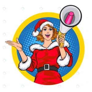 santa woman holding megaphone announce circle sig crca789d2f8 size2.76mb - title:Home - اورچین فایل - format: - sku: - keywords: p_id:18