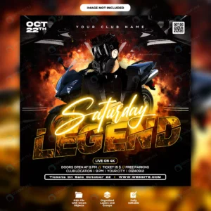 saturday club night party flyer social media banne rnd172 frp29100694 - title:Home - اورچین فایل - format: - sku: - keywords: p_id:18