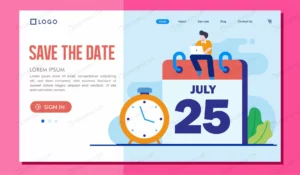 save date landing page website illustration templ crce3b00b7f size1.13mb - title:Home - اورچین فایل - format: - sku: - keywords: p_id:18